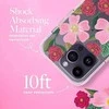 Dėklas Rifle Paper Clear - Case decorated in auksinis for Apple iPhone 14 Pro Rose Galden