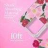 Rifle Paper Skaidrus šautuvų popierius – aukso spalvos dėklas skirtas iPhone 14 Pro Max (Rose Garden)