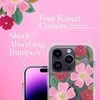 Dėklas Rifle Paper Clear - Case decorated in auksinis for Apple iPhone 14 Pro Rose Galden