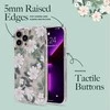 Rifle Paper Skaidrus šautuvų popierius – dėklas, skirtas iPhone 14 Pro Max (Willow)