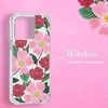 Rifle Paper Clear - dėklas decorated in auksinis skirtas Apple iPhone 14 Pro Max Rose Garden