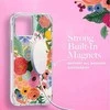 Rifle Paper Šautuvų popierius Skaidrus MagSafe – dėklas, skirtas iPhone 14 Plus (Garden Party Blush)
