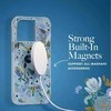 Rifle Paper Clear MagSafe - dėklas skirtas Apple iPhone 14 Pro Max Garden Party Mėlyna