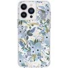 Rifle Paper Clear MagSafe - dėklas skirtas Apple iPhone 14 Pro Max Garden Party Mėlyna