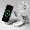 Ringke QI2.2 25W 3in1 Magnetic MagSafe belaidis sulankstomas įkroviklis baltos spalvos