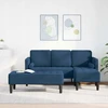 Sofa Sofos komplektas 2 vnt. Mėlyna Poliesteris