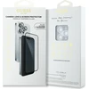 Komplektas 2 viename Guess BP Rhinestone ekrano ir kameros objektyvo stiklinis sijonas Apple iPhone 16 Pro Max sidabrinis