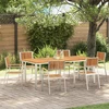 Lauko valgomojo komplektas 7 vnt. 200 x 90 x 75 cm