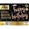 Su gimtadieniu Rožinio aukso folijos balionų rinkinys