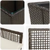Lauko baldų komplektas Sodo Bistro Rinkinys 3 pcs Ruda poliratanas