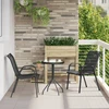 Sodo Bistro Rinkinys 3 vnt. Juoda Plienas