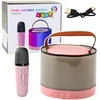 Lean Toys Karaoke kolonėlė su mikrofonu K52 rožinė