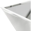 Sodo vazonas 5 vnt. Sidabro 35 x 35 x 15 cm Cinkuota plienas