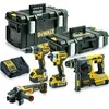 Įrankių rinkinys DeWalt (DCG405 + DCH273 + DCD796 + DCF887); 18 V; 3x5,0 Ah akum.