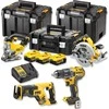Įrankių rinkinys DeWalt DCK421P3T; (DCD791 + DCS570 + DCS331 + DCS367); 18 V; 3x5,0 Ah akum.