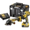 DEWALT įrankių rinkinys DCK2020P2T (DCD791 + DCG405), 18V, 2x5.0Ah, TSTAK lagaminas