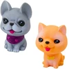 Lean Toys Žaisliniai šuneliai iš gumos, 6 vnt.