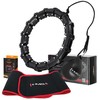 SET HULA HOOP HHW02 Juodas WITH WEIGHT HMS + WAIST SUPPORT BR163 Raudonas