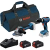 Įrankių komplektas Bosch 0615A5008Z; 18 V; 2x4,0 Ah akum.
