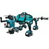 akumulatorowy komplektas Combo DGA504 + DDF492 + DTD153 + DHR243 su DX07, 18V, Makita [DLX4194TX1] 2x5,0Ah, LXT