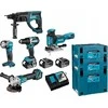 Rinkinys įrankių Makita Rinkinys COMBO 18V DDF484+DGA513+DHR202+DJV181+DML802