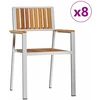 Lauko valgomojo komplektas 9 vnt. 200 x 90 x 75 cm