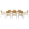 Lauko valgomojo komplektas 9 vnt. 200 x 90 x 75 cm