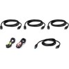 Aten Rinkinys kabli KVM ATEN 2L-7D02UDPX6 1,8 M USB DisplayPort Triple Ekranas juoda 1,8 m