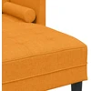 Sofa Sofos komplektas 2 vnt. Tamsiai geltona Poliesteris