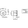 SET OF SNAP-IN MOUNTING COLLARS MC300-S31W ALARMTECH