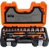 Bahco Galvučių, terkšlių ir priedų rinkinys 1/4" ,1/2" 56vnt