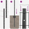Tvora su stulpais Pilka 1.4 x 10 m Plienas 3336134