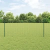 Euro tvoros su stulpu 25 x 1 m PVC dengtas plienas Žalia