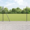 Šešiakampė tvora su betono pagrindu 25 x 1,5 m Pilka Tinklelis