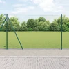 Šešiakampė tvora su betono pagrindu 25 x 1,5 m Žalia Tinklelis