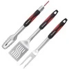 Rinkinys Grilio rinkinys, 3 dalys, nerūdijantis plienas, plastikinė rankena, Klausberg, kb-7899