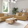 Sofa Sofos komplektas 3 vnt. Ruda Aksomas