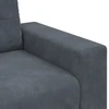 Sofa Sofos komplektas 3 vnt. Tamsiai pilka Aksomas