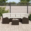 Sodo Sofų Rinkinys Ruda 55 x 55 x 37 cm poliratanas