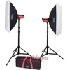 Aurora Studio Kit Aurora Orion 800 kit 4 (2 šviestuvai, minkštos dėžutės, stovai)