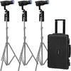 Studijos rinkinys Nanlite Forza 60C RGBLAC LED 3 šviesų rinkinys (12-2041 3KIT-BA-PT)
