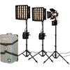 Studijos rinkinys Nanlite PavoSlim 60B & Forza 60B II KIT 60B x2 + Forza 60BII - 3 šviesų rinkinys su stovu (01-006 FORZA 60BII-3)