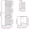 Virtuvinių spintelių komplektas, 7 dalių, Lucca, dūminio