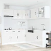 Virtuvinių spintelių komplektas, 11 dalių, Lucca, balta