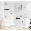 Virtuvinių spintelių komplektas, 11 dalių, Porto, balta