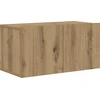 TV staliukas TV spintelių komplektas 60 x 30 x 30 cm Ruda Apdirbta mediena