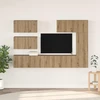 TV staliukas TV Cabinet Set 6 vnt. 30,5 x 30 x 90 cm Amatininkų ąžuolas