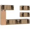 TV staliukas TV Cabinet Set 6 vnt. 30,5 x 30 x 90 cm Amatininkų ąžuolas