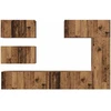 TV staliukas TV Cabinet Set 6 vnt. 30,5 x 30 x 90 cm Senovinis medis