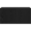 TV staliukas TV spintelių komplektas 60 x 30 x 30 cm Juoda Apdirbta mediena